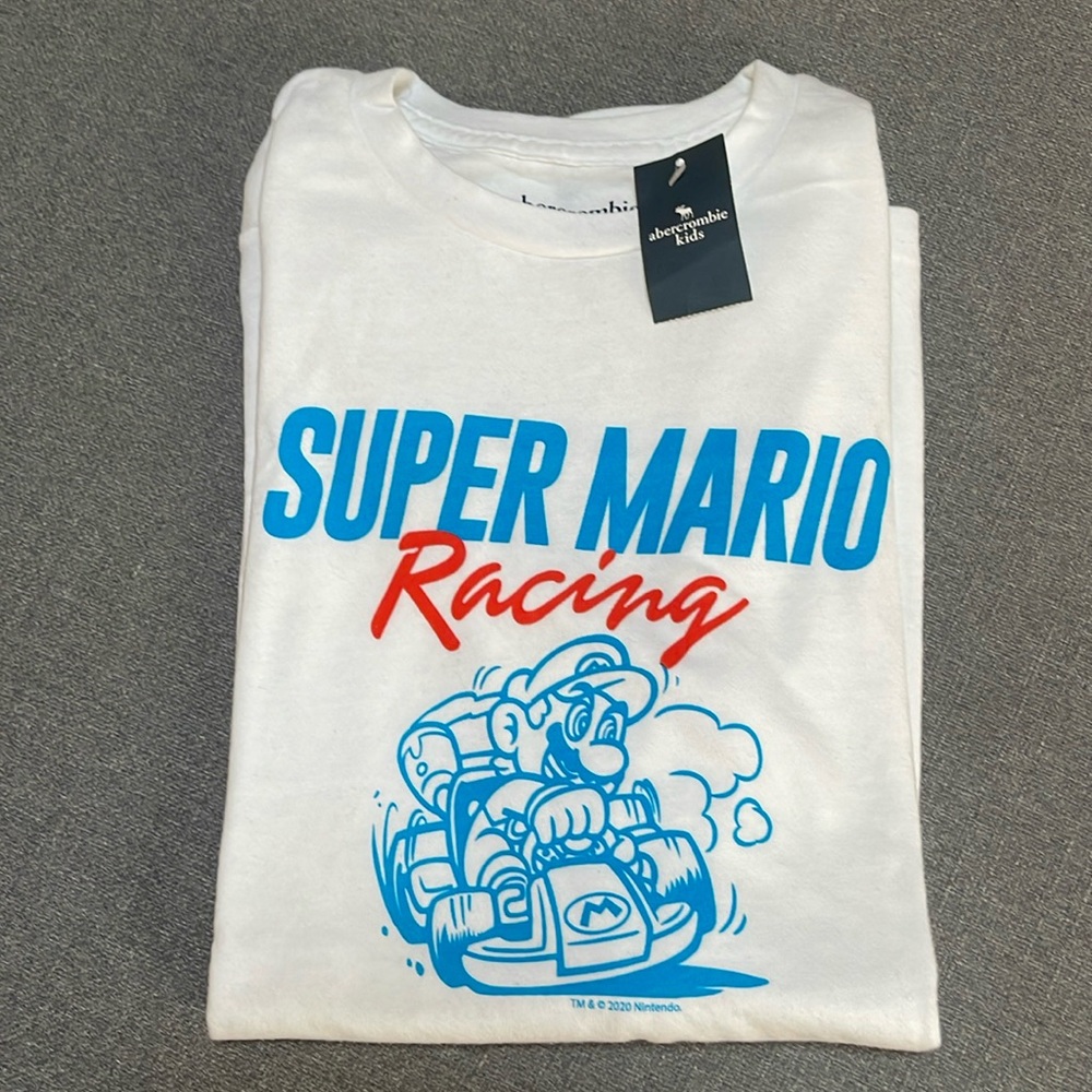 Abercrombie Kids Super Mario Racing Long Sleeve Shirt